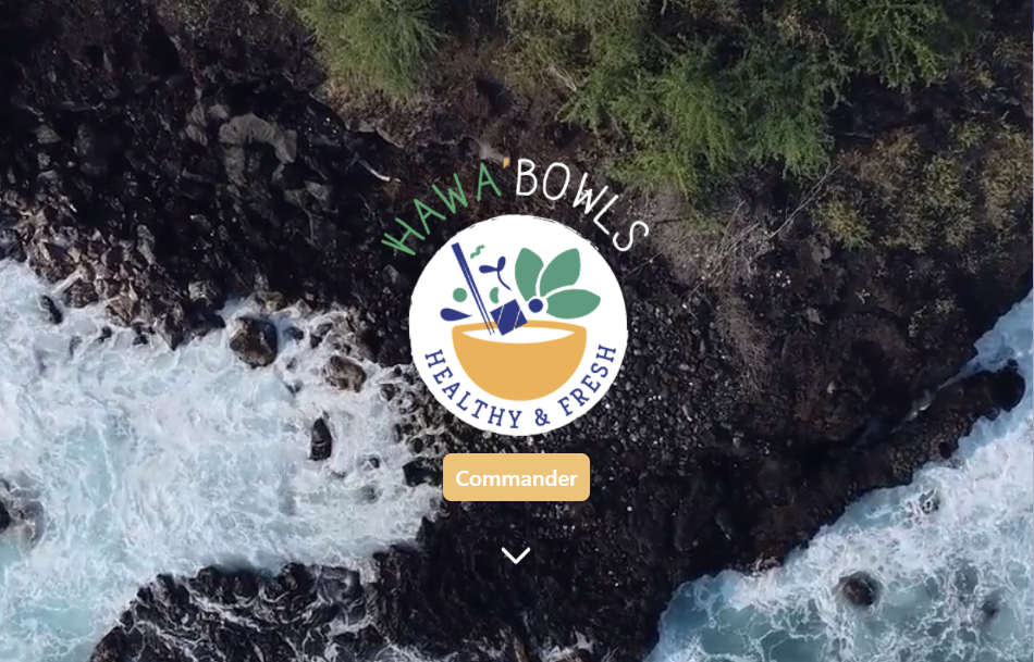 Site vitrine Restaurant de PokeBowls